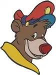 Disney Talespin Baloo Bear Pilot Kit Cloudkicker Navigating Adventure Coon Designs - Filled Embroidery Design - 6620