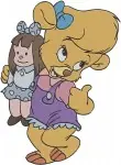 Disney Talespin Baloo Bear Kit Cloudkicker Rebecca Cunningham Molly Friends - Filled Embroidery Design - 6624
