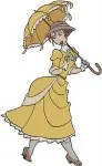 Disney Tarzan Jane Porter With Professor Porter And Monkeys Jungle Expedition - Filled Embroidery Design - 6669