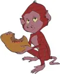 Disney Tarzan Baby Baboon Monkey Sabor The Leopard Jungle Danger Wild Animals - Filled Embroidery Design - 6689