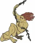 Disney Tarzan King Of The Jungle Dynamic Vine Swinging And Athletic Poses - Filled Embroidery Design - 6712