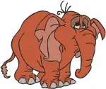 Tarzan Tantor The Elephant And Other Pachyderms Various Poses Jungle Fauna - Filled Embroidery Design - 6772
