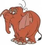 Tarzan Tantor Elephant And Terk Gorilla Jungle Friends Playful Interactions - Filled Embroidery Design - 6776