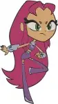 Teen Titans Go Robin Boy Wonder And Starfire Alien Princess Superhero Team - Filled Embroidery Design - 6798