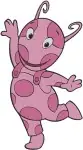 The Backyardigans - Uniqua Pink Creature Ladybug Form Uniqua And Tasha The Hippo - Backyard Adventure Friends - Filled Embroidery Design - 6820
