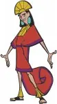 Disney Emperors New Groove Yzma As Kuzco Palace Guard Disguise Emperor Collection - Filled Embroidery Design - 6849