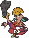 Disney Emperors New Groove Yzma As Kuzco Palace Guard Disguise Emperor Collection - Filled Embroidery Design - 6850