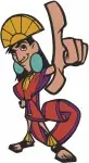Disney Emperors New Groove Yzma As Kuzco Palace Guard Disguise Emperor Collection - Filled Embroidery Design - 6851