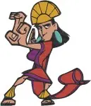 Disney Emperors New Groove Yzma As Kuzco Palace Guard Disguise Emperor Collection - Filled Embroidery Design - 6852