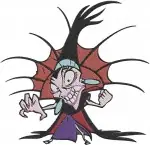 Disney Emperors New Groove Birthday Cake Yzma Old Lady Form Cat Form Villain - Filled Embroidery Design - 6866