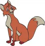 Disney Fox And Hound Tod Fox Vixey She Fox Couple Love Forest Animals - Filled Embroidery Design - 6912
