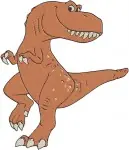 Disney Pixar Good Dinosaur Butch T Rex Family Nash Ramsey Young Tyrannosaurus Designs - Filled Embroidery Design - 6943