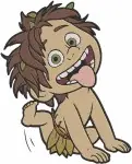 Disney Pixar Good Dinosaur Spot Feral Boy Various Expressions And Poses Bundle - Filled Embroidery Design - 6948