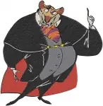 Hunchback Of Notre Dame Clopin And Ratigan Great Mouse Detective Character Poses - Filled Embroidery Design - 6964