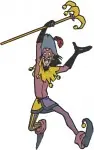 Hunchback Of Notre Dame Clopin King Of Fools Jester Poses And Puppet Master - Filled Embroidery Design - 6973