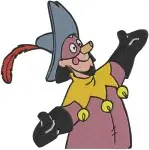 Hunchback Of Notre Dame Clopin King Of Fools Jester Poses And Puppet Master - Filled Embroidery Design - 6976