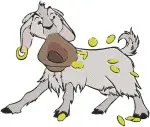 Hunchback Of Notre Dame Djali The Goat Wearing Bells And Various Playful Poses - Filled Embroidery Design - 6981