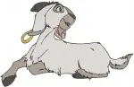 Hunchback Of Notre Dame Djali Goat Friend Various Standing And Jumping Actions - Filled Embroidery Design - 6985