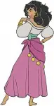 Hunchback Of Notre Dame Esmeralda Various Portraits And Standing Character - Filled Embroidery Design - 6998