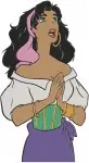 Hunchback Of Notre Dame Esmeralda Beautiful Portraits And Expressive Headshots - Filled Embroidery Design - 7002