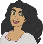 Hunchback Of Notre Dame Esmeralda Beautiful Portraits And Expressive Headshots - Filled Embroidery Design - 7004