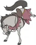 Hunchback Of Notre Dame Captain Phoebus On Horseback And Various Heroic Poses - Filled Embroidery Design - 7030