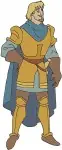Hunchback Of Notre Dame Captain Phoebus On Horseback And Various Heroic Poses - Filled Embroidery Design - 7032