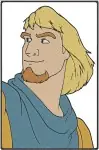 Hunchback Of Notre Dame Captain Phoebus Heroic Poses Portrait And With Djali - Filled Embroidery Design - 7034