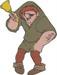 Hunchback Of Notre Dame Quasimodo Bell Ringer Various Poses And Expressions - Filled Embroidery Design - 7037