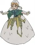 Disney Frozen Princess Anna Coronation Dress Winter Outfit Various Poses Set - Filled Embroidery Design - 2961