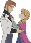 Disney Frozen Anna Hans Romantic Dance Kristoff Deception Love Triangle Bundle - Filled Embroidery Design - 2984