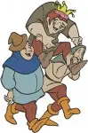 Hunchback Of Notre Dame Frollo Quasimodo Potion Clopin Marionette Esmeralda - Filled Embroidery Design - 7050