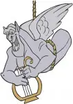Hunchback Of Notre Dame Gargoyle Friends Victor Hugo Laverne Character Studies - Filled Embroidery Design - 7056