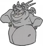 Hunchback Of Notre Dame Gargoyles Victor And Hugo Expressive Character Portraits - Filled Embroidery Design - 7070