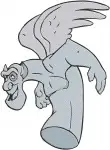 Hunchback Of Notre Dame Gargoyle Laverne Various Wise And Animated Poses - Filled Embroidery Design - 7073
