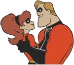 The Incredibles - Bob Parr And Helen Parr - Edna Mode - Syndrome Villain - Superhero Characters Group - Filled Embroidery Design - 7090