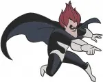 The Incredibles - Syndrome Buddy Pine Villain And Mirage His Assistant - Supervillain Scheming Poses - Filled Embroidery Design - 7095
