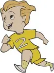 The Incredibles - Dash Parr Running And The Incredible Family Group - Superhero Kid And Family Team Up - Filled Embroidery Design - 7104