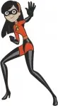 The Incredibles - Frozone Lucius Best - Violet Parr - Voyd Karen And Mirage - Supporting Superhero Cast - Filled Embroidery Design - 7125