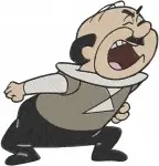 The Jetsons - Mr Spacely Cosmo G Spacely Boss And Rosie The Robot Maid - Futuristic Workplace Characters - Filled Embroidery Design - 7135