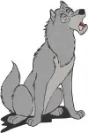 The Jungle Book - Akela The Wolf And Wolf Pups With Baby Mowgli In Basket - Wolf Pack And Man Cub - Filled Embroidery Design - 7138