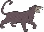 The Jungle Book - Bagheera The Panther Guardian Of Mowgli - Sleek Jungle Cat Poses Collection - Filled Embroidery Design - 7146