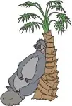 The Jungle Book - Baloo The Bear With Coconuts And Bananas - Happy Go Lucky Jungle Bear Life - Filled Embroidery Design - 7157