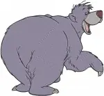 The Jungle Book - Baloo The Bear Fun Loving Poses - Dancing Floating And Relaxing In The Jungle - Filled Embroidery Design - 7161