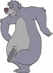 The Jungle Book - Baloo The Bear Fun Loving Poses - Dancing Floating And Relaxing In The Jungle - Filled Embroidery Design - 7162