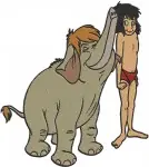 Disney Jungle Book Mowgli With Elephants Colonel Hathi Winifred Junior Bundle - Filled Embroidery Design - 7197