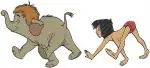 Disney Jungle Book Mowgli With Elephants Colonel Hathi Winifred Junior Bundle - Filled Embroidery Design - 7200