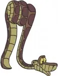 Disney Jungle Book Kaa The Snake King Louie Orangutan Jungle Characters - Filled Embroidery Design - 7215