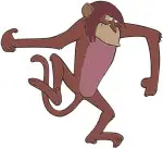 Disney Jungle Book King Louie Orangutan Monkey Servant Jungle Rhythm Designs - Filled Embroidery Design - 7220