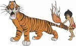 Disney Jungle Book Mowgli With King Louie On Throne Shere Khan Tiger Bundle - Filled Embroidery Design - 7228